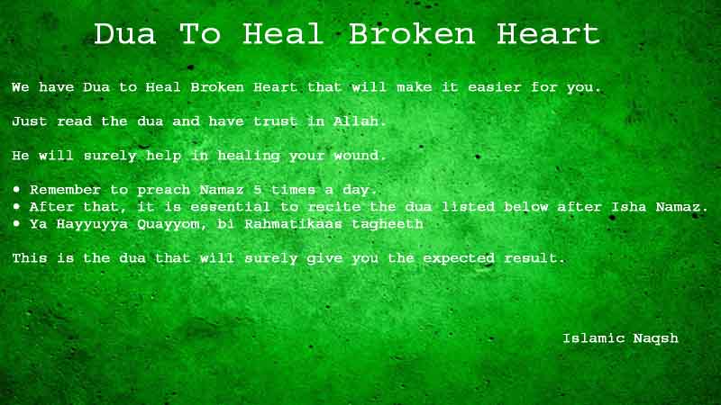 Powerful dua to heal broken heart