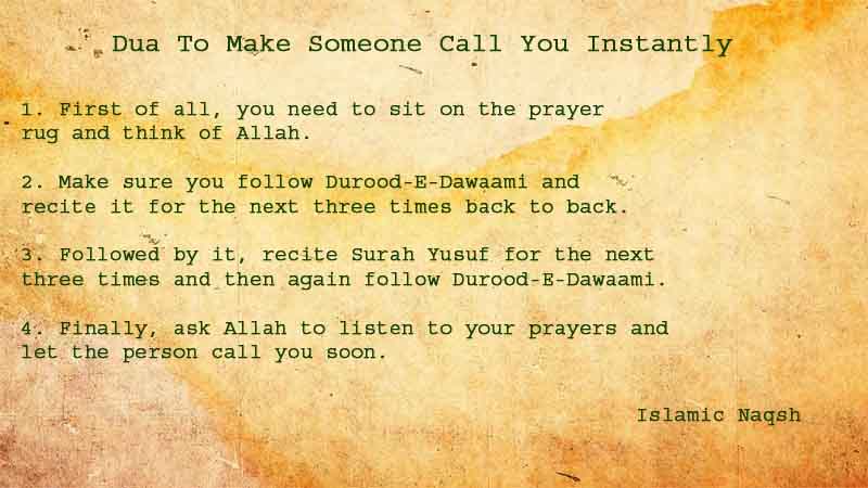 4 Powerful Steps For Dua To Make Someone Call You Instantly