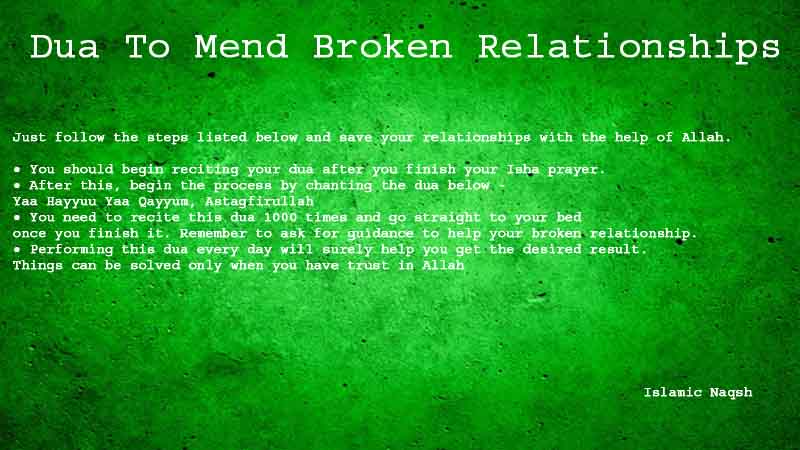 4 powerful steps about dua to mend broken relationships
