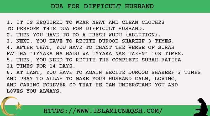 6 Amazing Dua For Difficult Husband (100% Guaranteed)