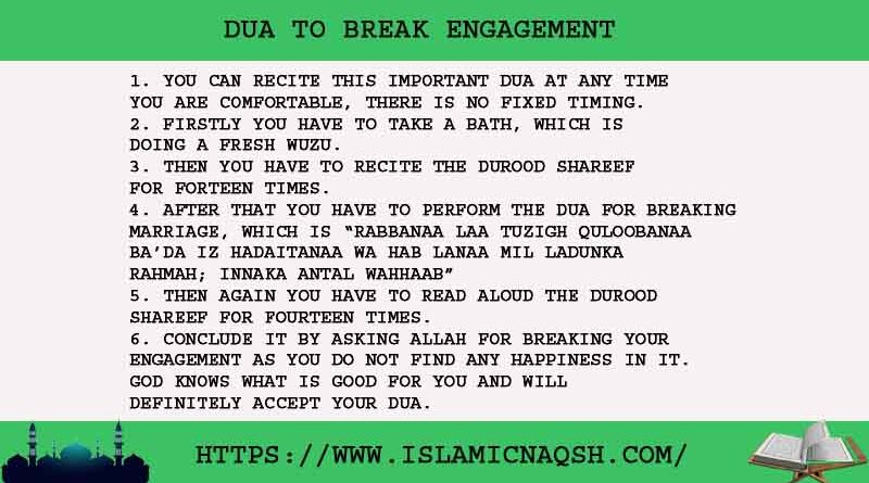 6 Great Dua To Break Engagement