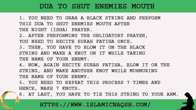 6 Powerful Dua To Shut Enemies Mouth