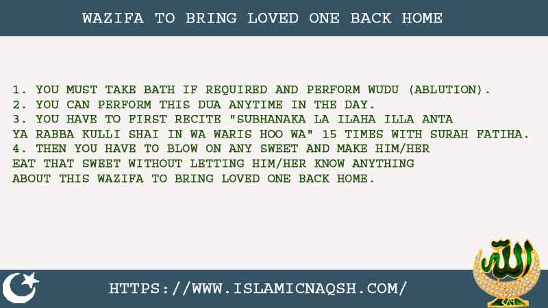 4 Strong Wazifa To Bring Loved One Back Home
