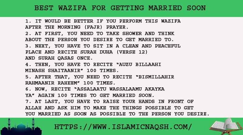 7 Best Wazifa For Getting Married Soon