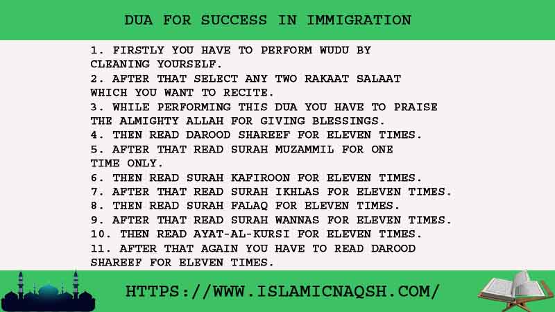 11 Strong Dua For Success In Immigration
