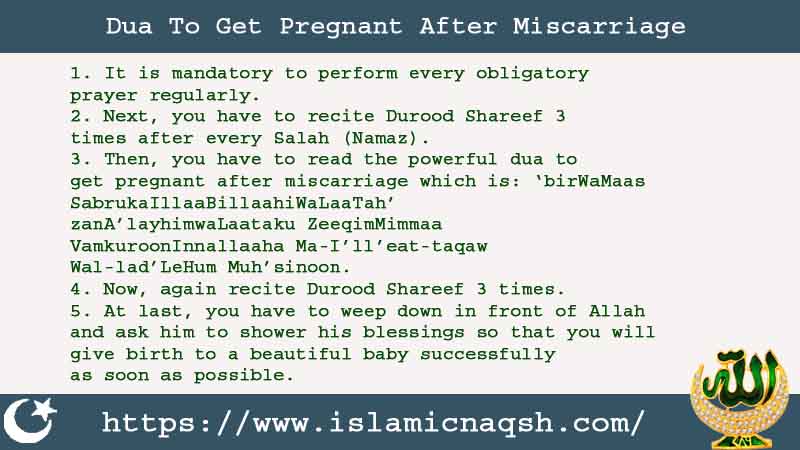 5 Strong Dua To Get Pregnant After Miscarriage