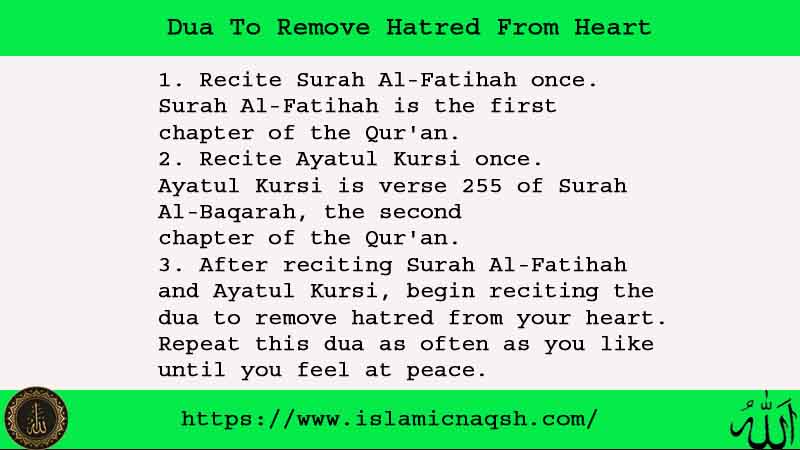 3 Quick Dua To Remove Hatred From Heart