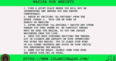 5 Powerful Wazifa For Anxiety