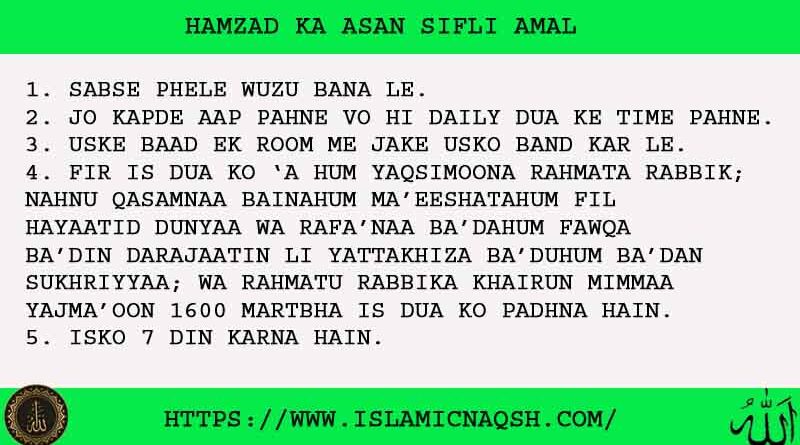 5 Powerful Hamzad Ka Asan Sifli Amal