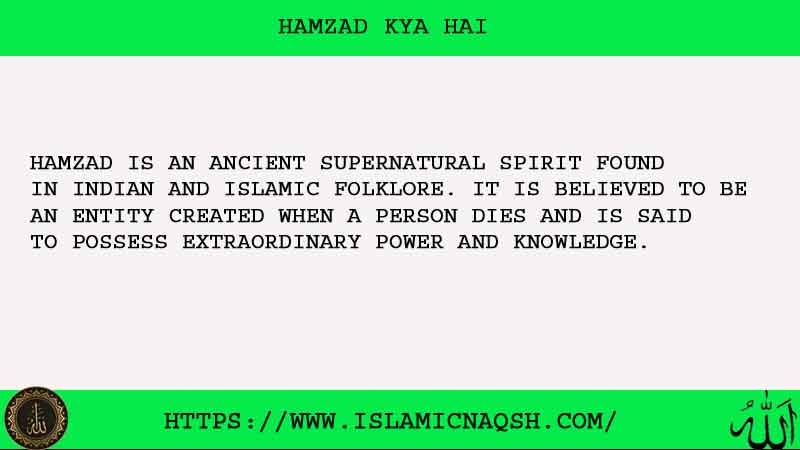 Know All About Hamzad Kya Hai